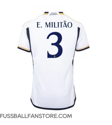 Real Madrid Eder Militao #3 Replik Heimtrikot 2023-24 Kurzarm